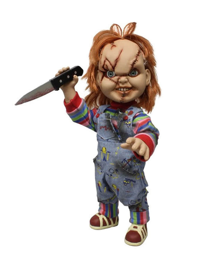 Bride of Chucky Mezco Designer Series Talking Scarred Chucky