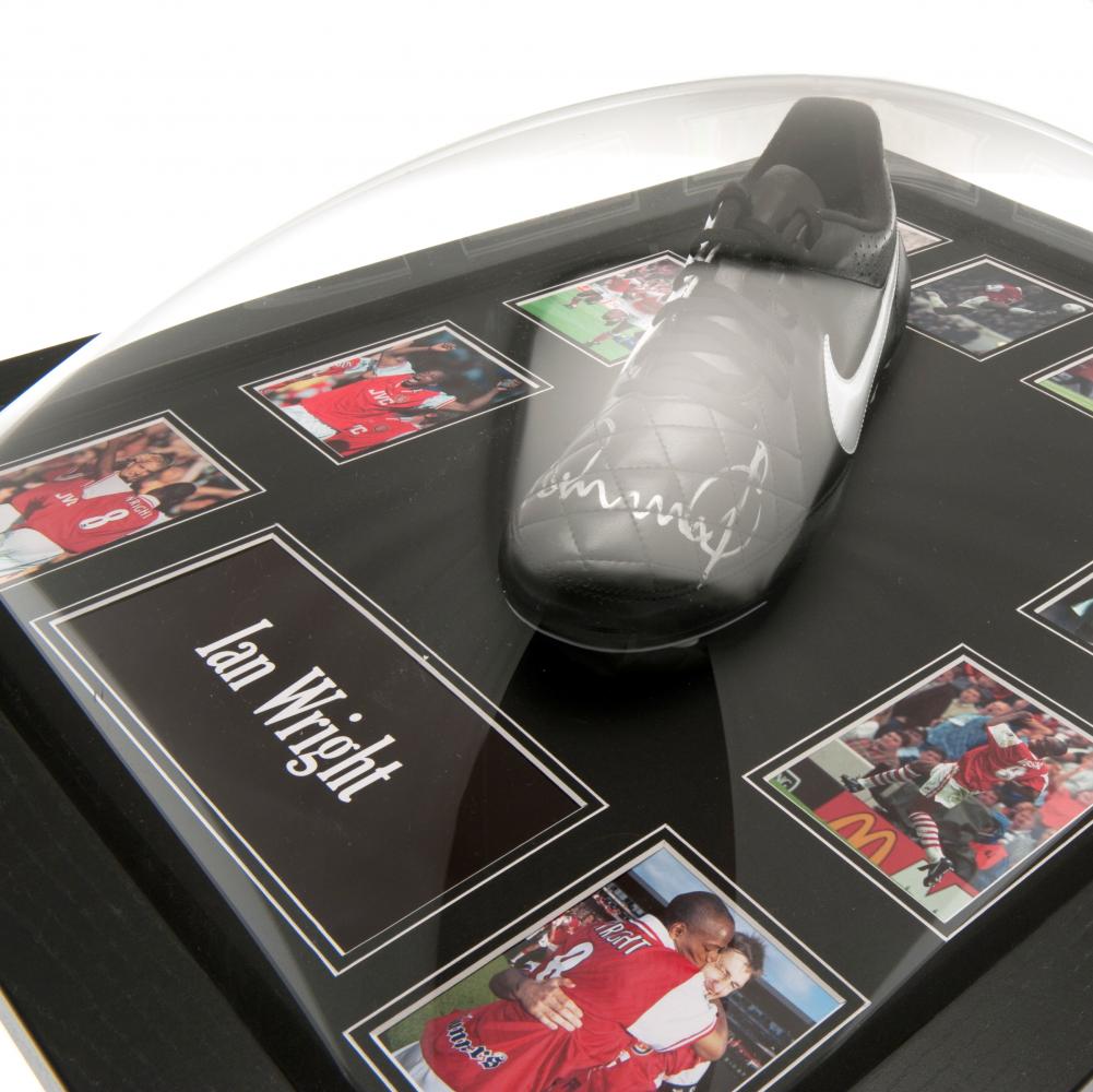 Arsenal FC Wright Framed Signed Boot