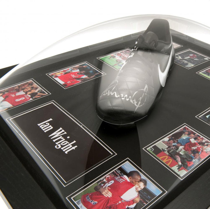 Arsenal FC Wright Framed Signed Boot