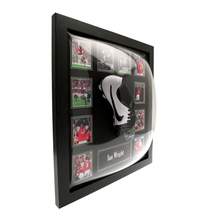 Arsenal FC Wright Framed Signed Boot