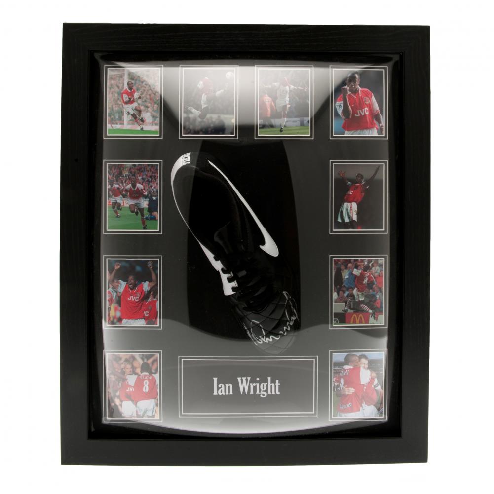 Arsenal FC Wright Framed Signed Boot