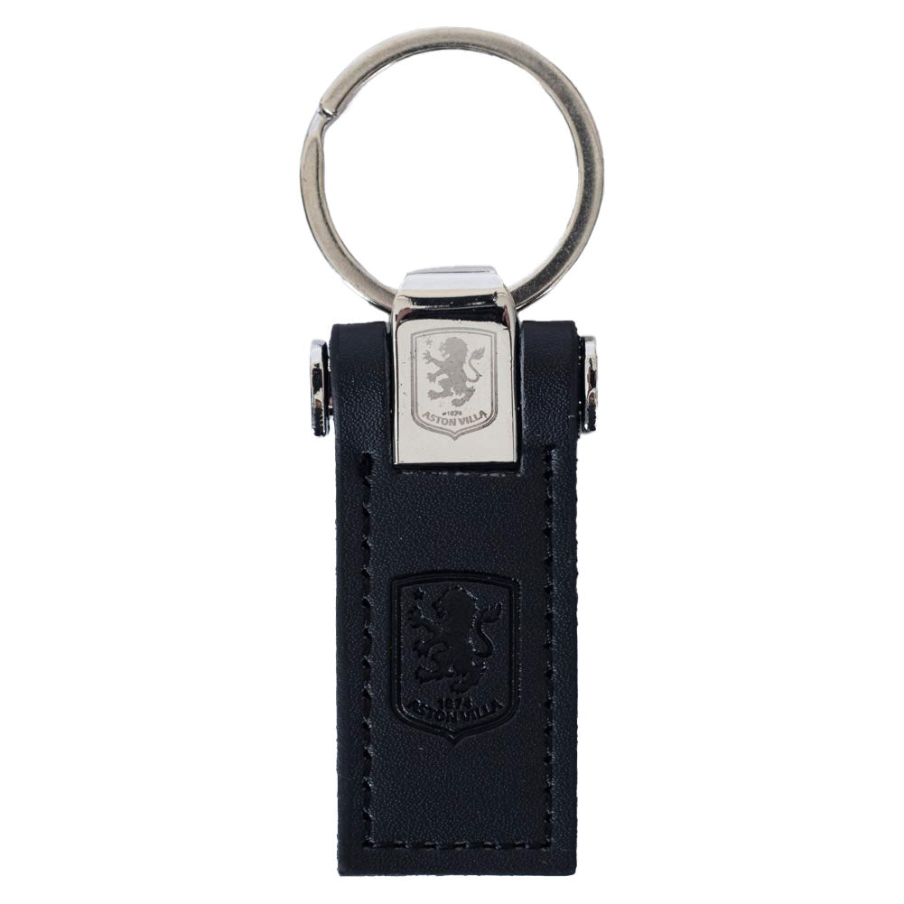 Aston Villa FC Leather Key Fob