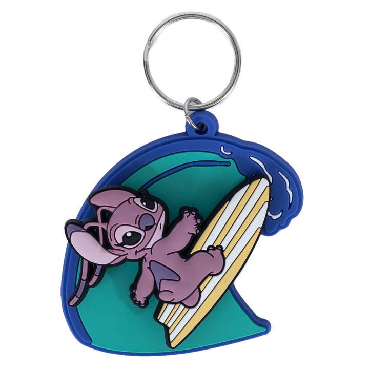 Lilo & Stitch Surfing Angel Keyring