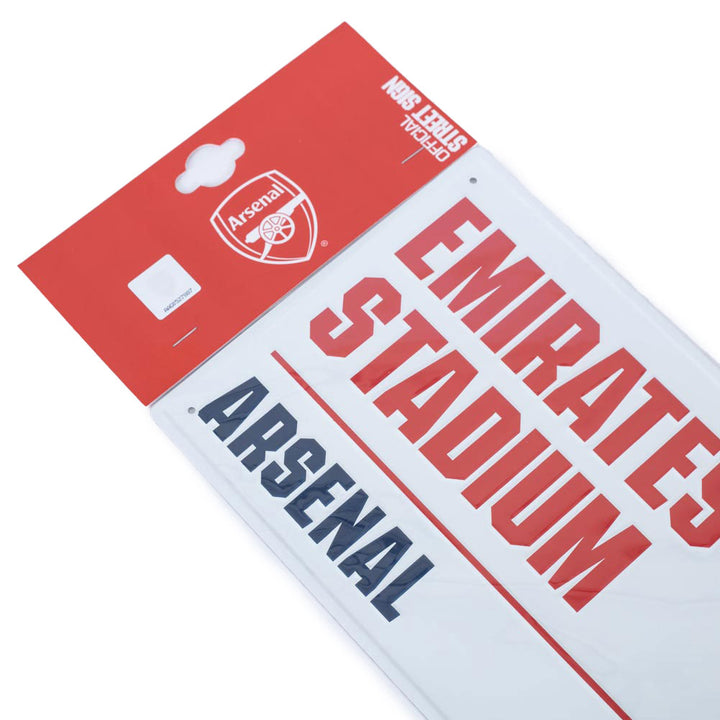 Arsenal FC White Street Sign