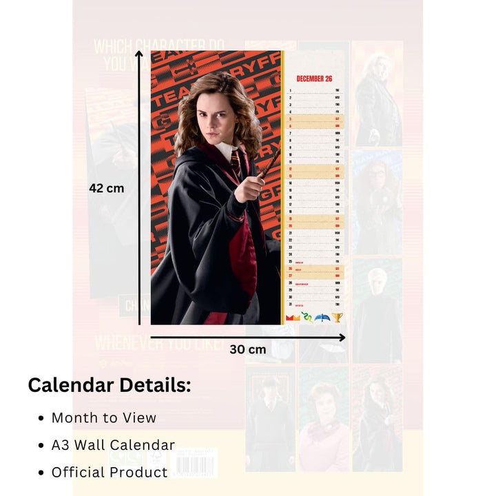 Harry Potter A3 Calendar 2026