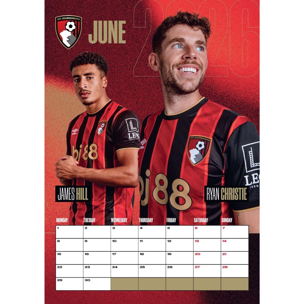 AFC Bournemouth A3 2026 Calendar