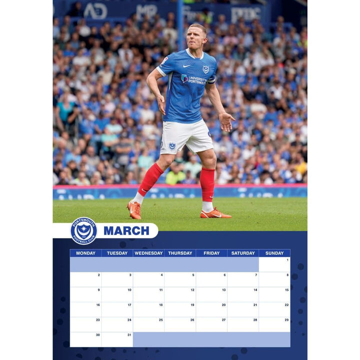 Portsmouth FC A3 2026 Calendar