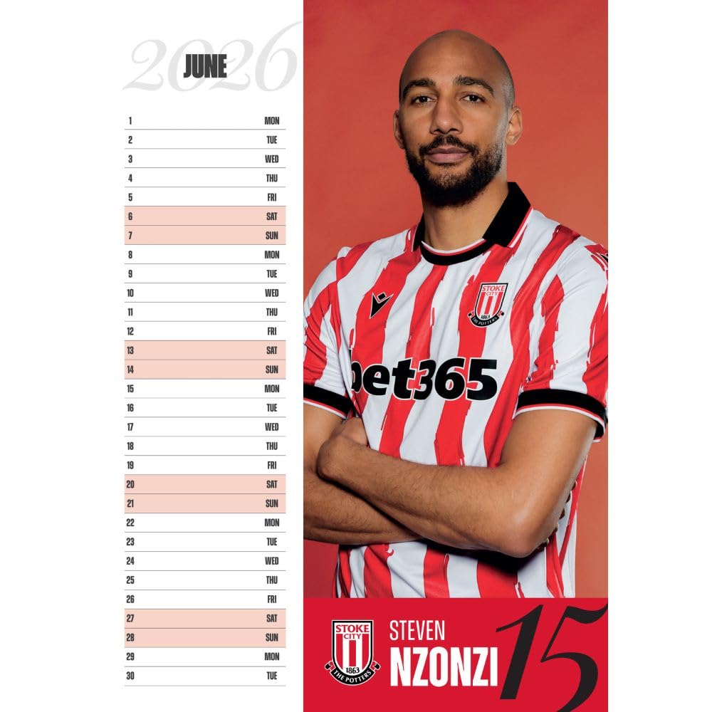 Stoke City FC A3 2026 Calendar