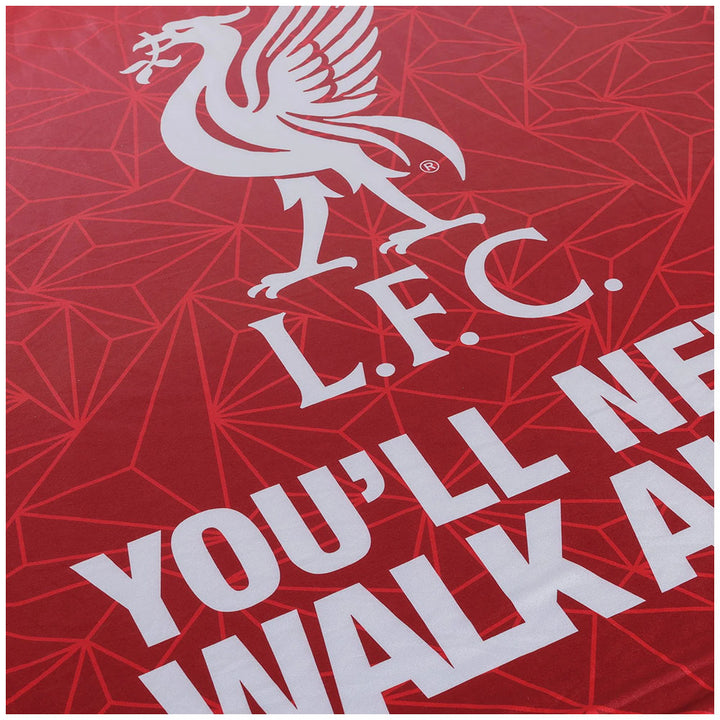 Liverpool FC Slogan Sherpa Fleece Blanket