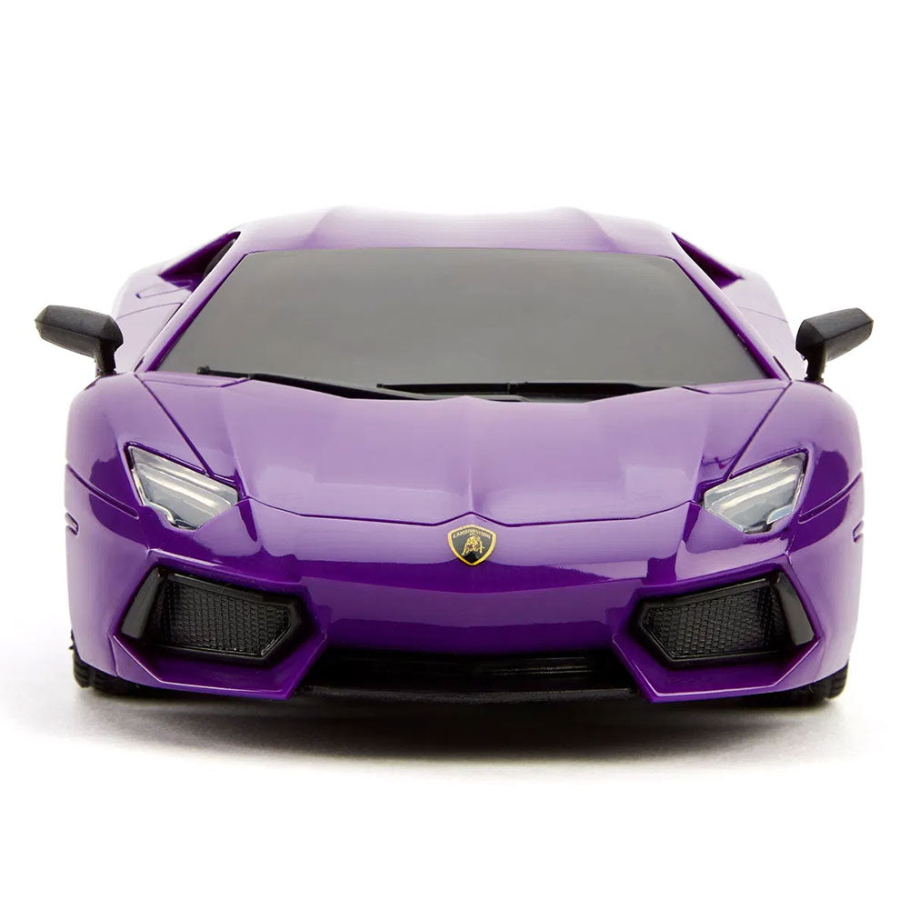 Lamborghini Aventador 1:24 Scale Purple Radio Controlled Car